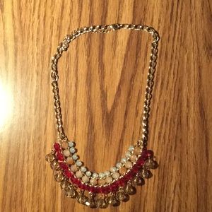 Beaded statement necklace